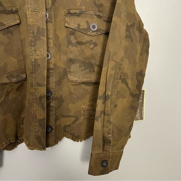 NWT Vintage Havana Military Style Camo Jacket Green Women’s Medium - Picture 7 of 15